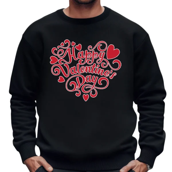 Love Gifts For Valentine's Day Sweatshirt - Black