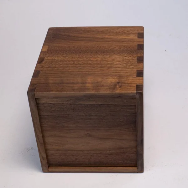 The Artisan Black Walnut Cube – Handcrafted Solid Wood Tissue Gallery