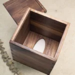 The Artisan Black Walnut Cube – Handcrafted Solid Wood Tissue Gallery