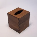 The Artisan Black Walnut Cube – Handcrafted Solid Wood Tissue Gallery