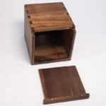 The Artisan Black Walnut Cube – Handcrafted Solid Wood Tissue Gallery