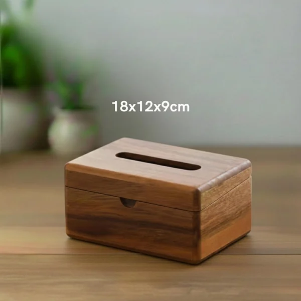 The Artisan Black Walnut Sentinel – Handcrafted Solid Wood Tissue Gallery