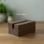 The Artisan Black Walnut Sentinel – Handcrafted Solid Wood Tissue Gallery