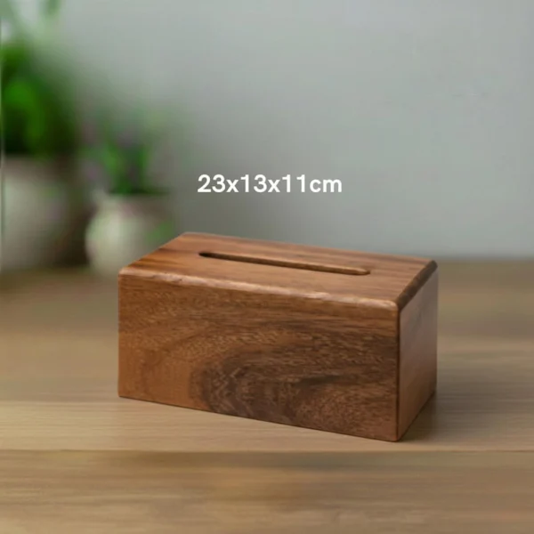 The Artisan Black Walnut Sentinel – Handcrafted Solid Wood Tissue Gallery