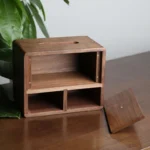 The Artisan Engraved Walnut Sentinel – Handcrafted Solid Wood Tissue Gallery