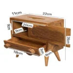 The Artisan Multi-Function Tissue Sentinel – Handcrafted Solid Wood 2-in-1 Organizer