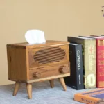 The Artisan Multi-Function Tissue Sentinel – Handcrafted Solid Wood 2-in-1 Organizer
