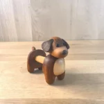 The Artisan Puppy Sentinel – Handcrafted Vertical Wood Roll Organizer