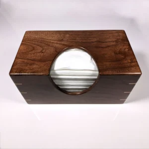 The Artisan Texas Walnut Sentinel – Handcrafted Solid Wood Tissue Box Gallery