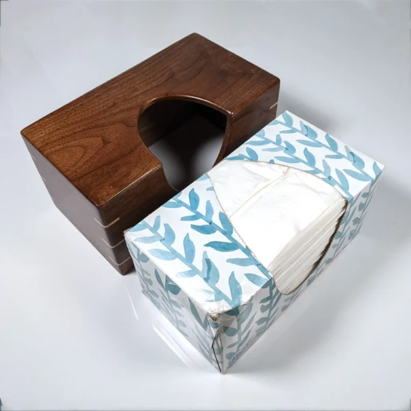 The Artisan Texas Walnut Sentinel – Handcrafted Solid Wood Tissue Box Gallery