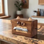 The Artisan Walnut Whimsy – Handcrafted Character-Inspired Tissue Gallery