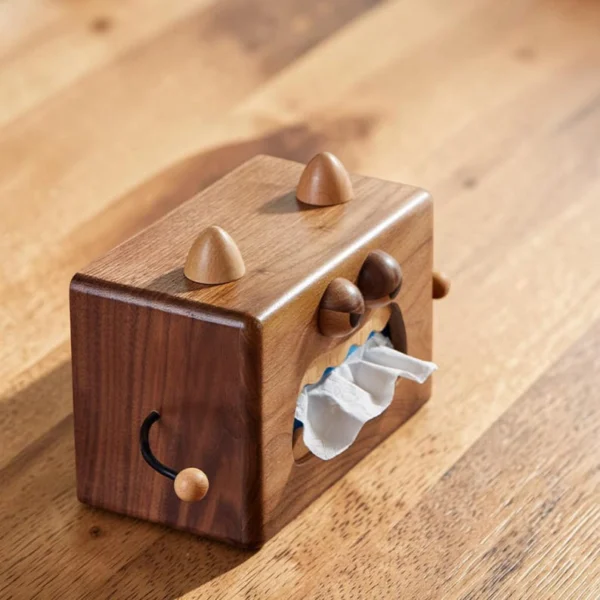 The Artisan Walnut Whimsy – Handcrafted Character-Inspired Tissue Gallery