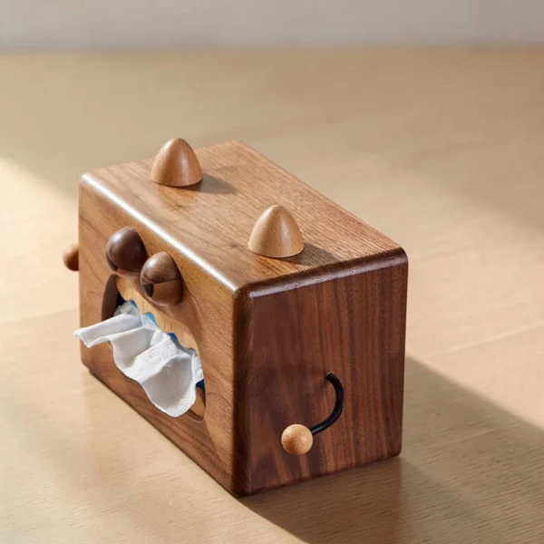 The Artisan Walnut Whimsy – Handcrafted Character-Inspired Tissue Gallery