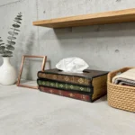 The Bibliophile’s Secret – Handcrafted Vintage Book Stack Tissue Gallery