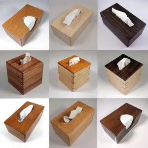 The Heirloom Artisan Collection: Handcrafted Solid Wood Tissue Box Covers