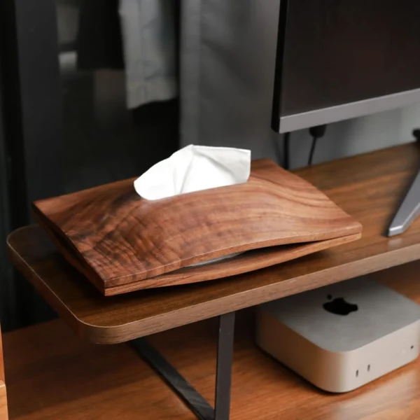 The Heirloom Artisan Sentinel – Handcrafted Solid Black Walnut Tissue Gallery