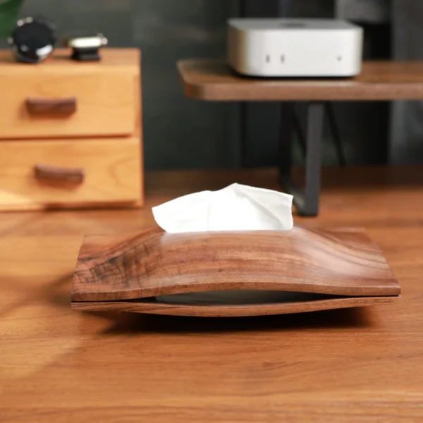 The Heirloom Artisan Sentinel – Handcrafted Solid Black Walnut Tissue Gallery