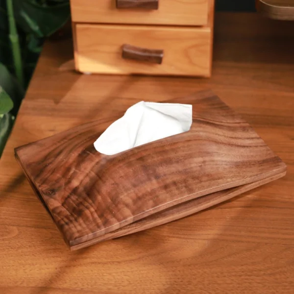 The Heirloom Artisan Sentinel – Handcrafted Solid Black Walnut Tissue Gallery