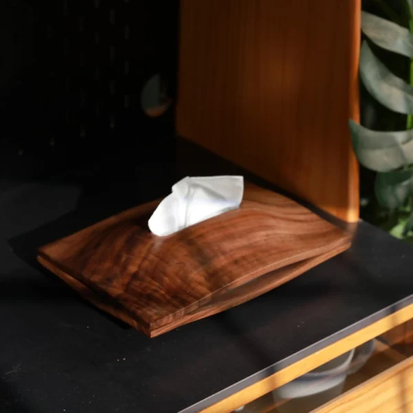 The Heirloom Artisan Sentinel – Handcrafted Solid Black Walnut Tissue Gallery