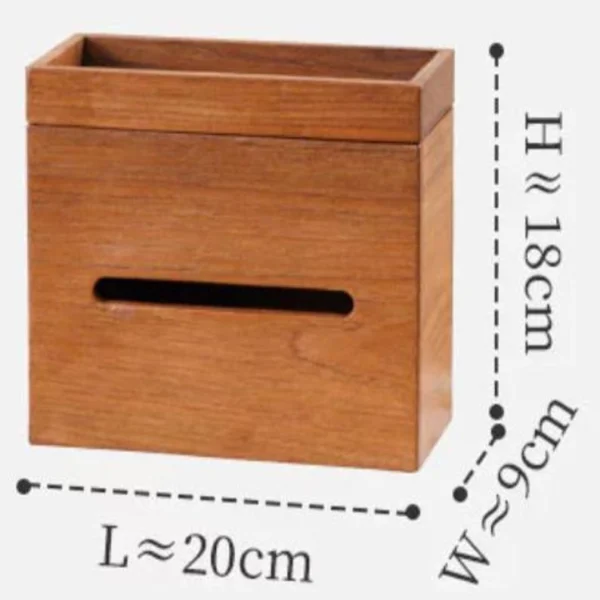 The Mid-Century Artisan Sentinel – Handcrafted Solid Teak Tissue Gallery