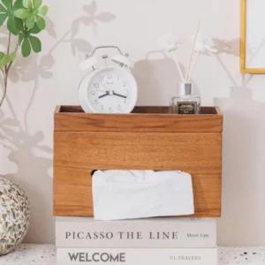 The Mid-Century Artisan Sentinel – Handcrafted Solid Teak Tissue Gallery (7)